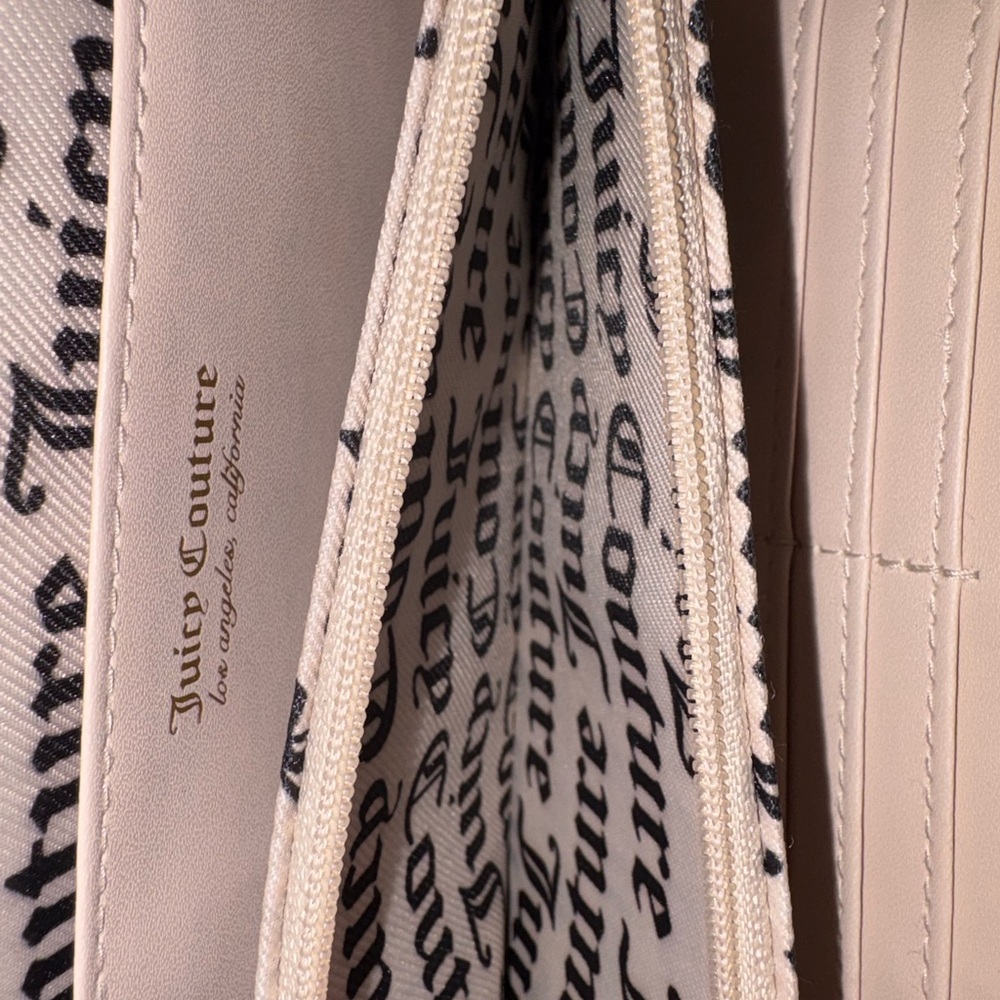 Juicy Couture Black Multicolor Logo Zip Wallet - Picture 7 of 10